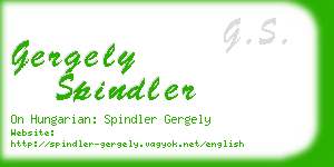 gergely spindler business card